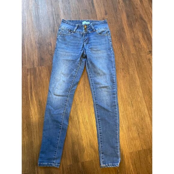 WAX Jean Butt I Love You Size 7 Denim Blue Jeans - Picture 2 of 5